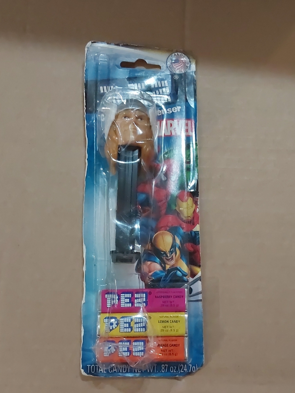 2013 Marvel Wolverine Dispenser - Yellow and Black Candy Dispenser